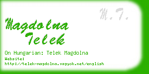 magdolna telek business card